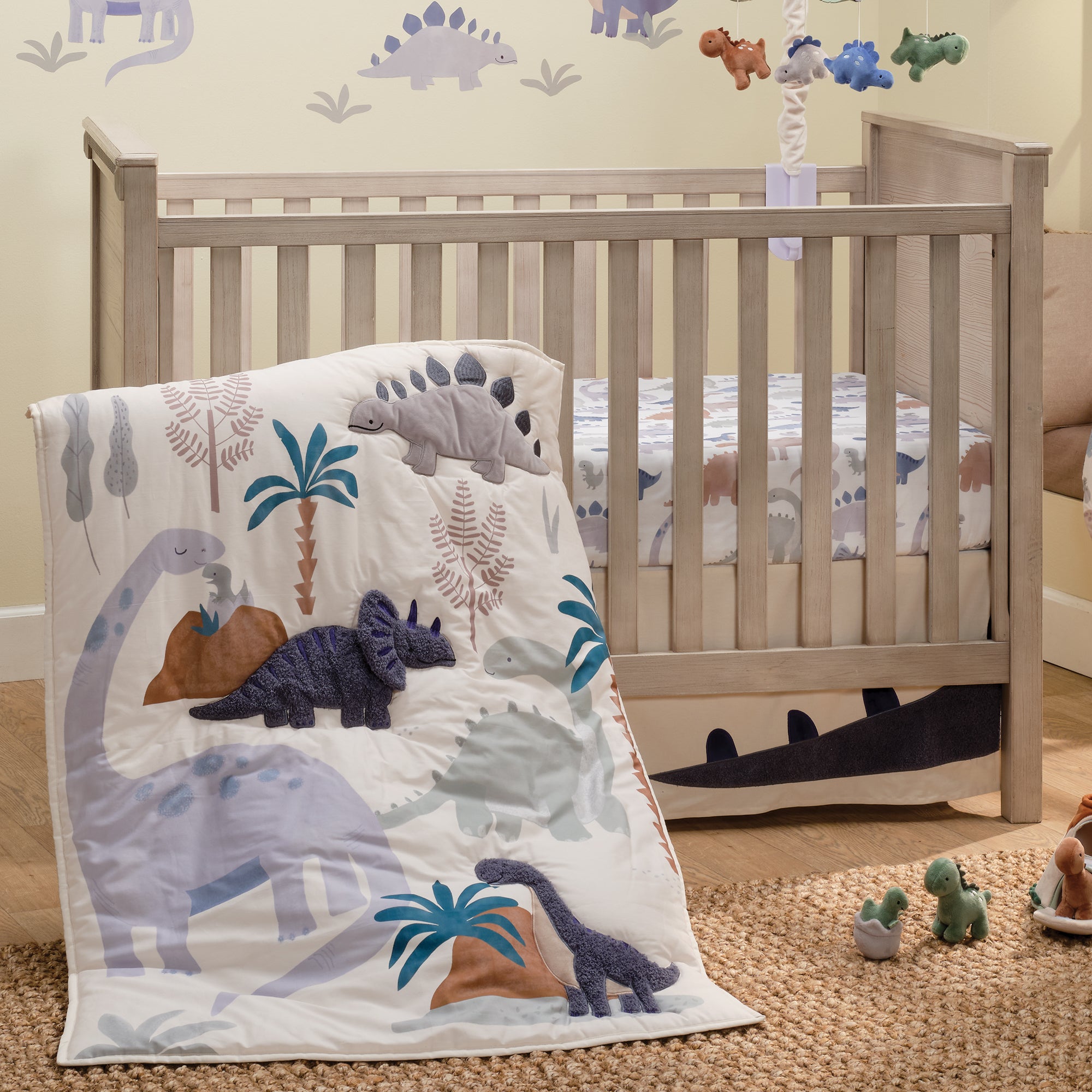 Dino-Might Nursery Crib Bedding & Nursery Decor