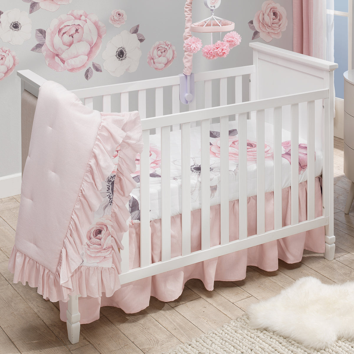 Baby girl shop crib blankets