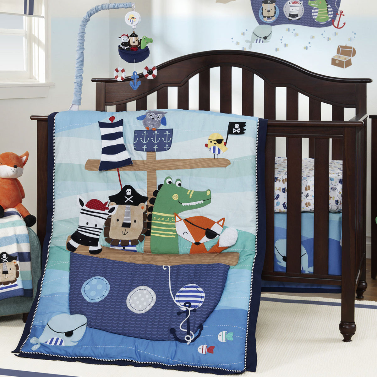 Pirate crib sheets best sale