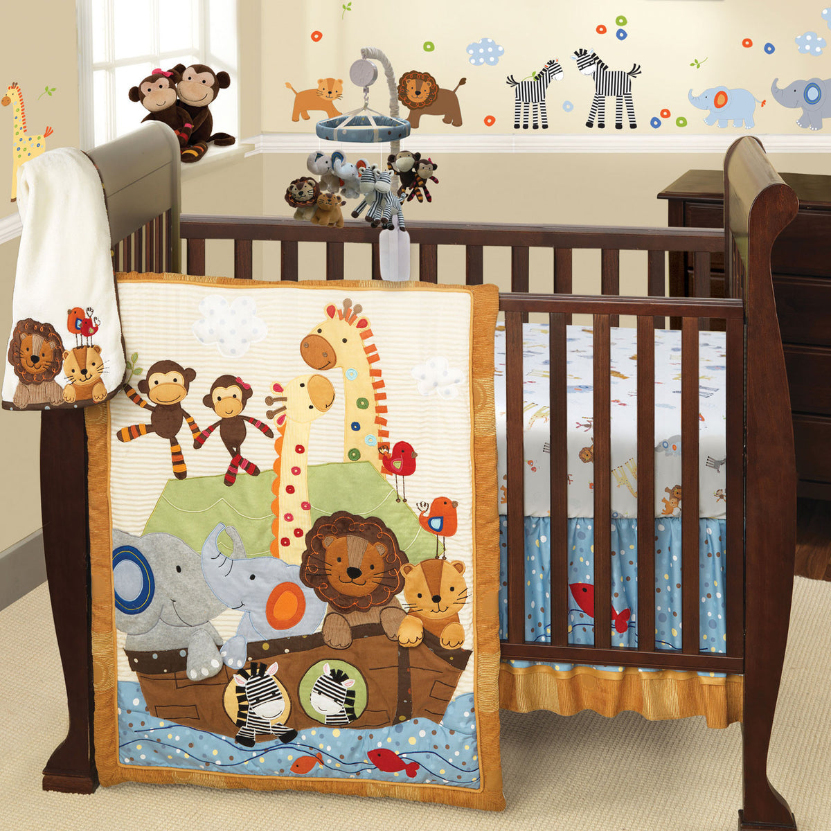 Lambs & Ivy Baby Noah Ark Collection Ark with Animals Musical Baby
