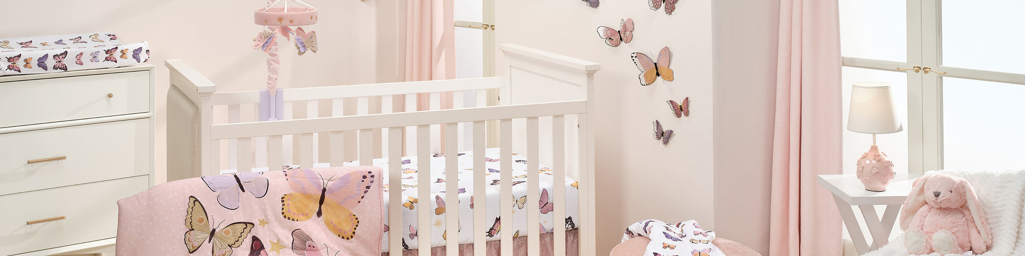 butterfly dreams nursery bedding