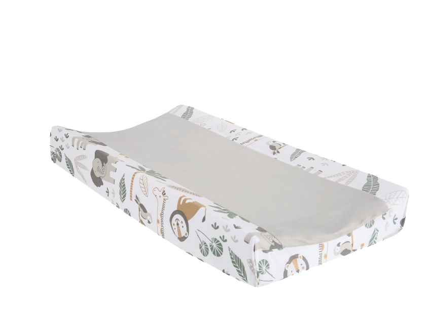 elephant and lion changing pad cover