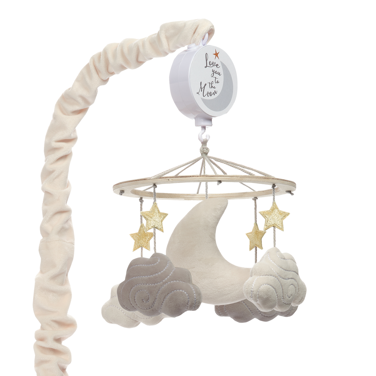 moon and cloude baby crib mobile