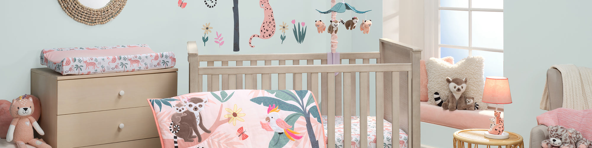 enchanted safari nursery bedding