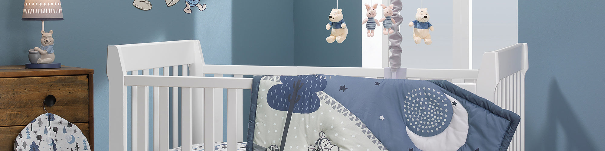 forever pooh nursery bedding