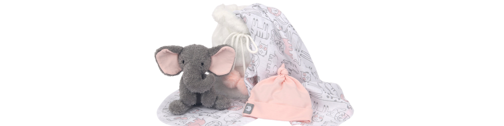 Pink Newborn Gift Bag Set