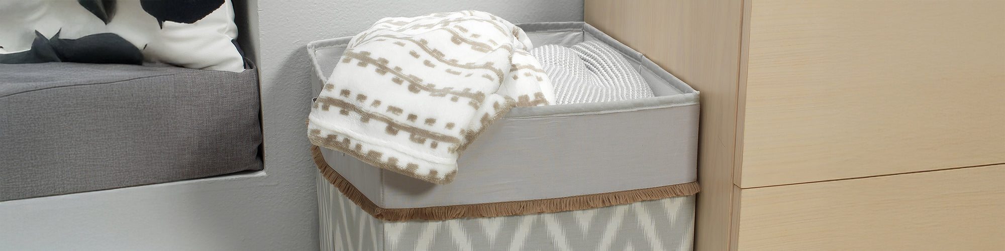 gray hamper