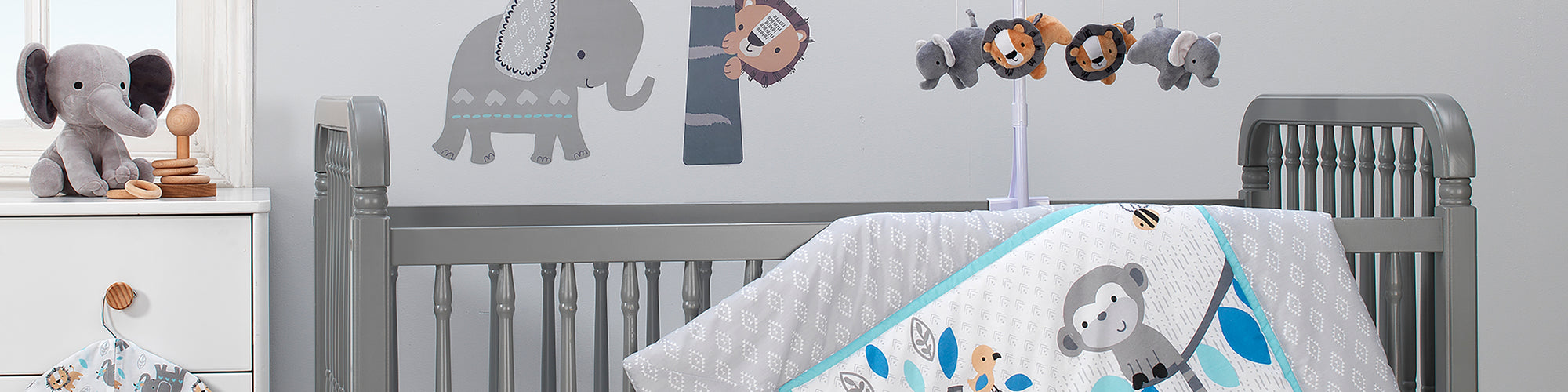 jungle fun nursery bedding