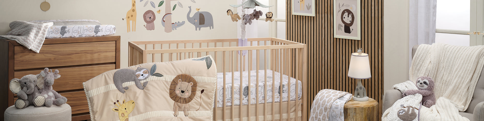 jungle story nursery bedding