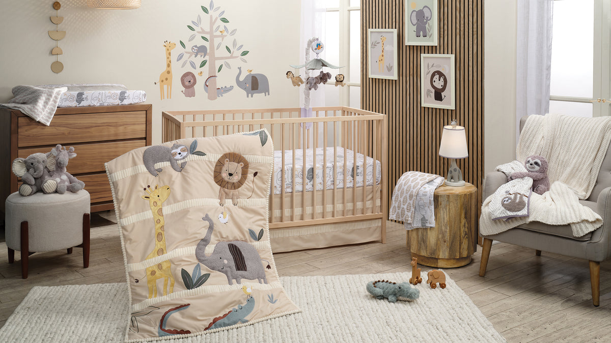 jungle story nursery bedding