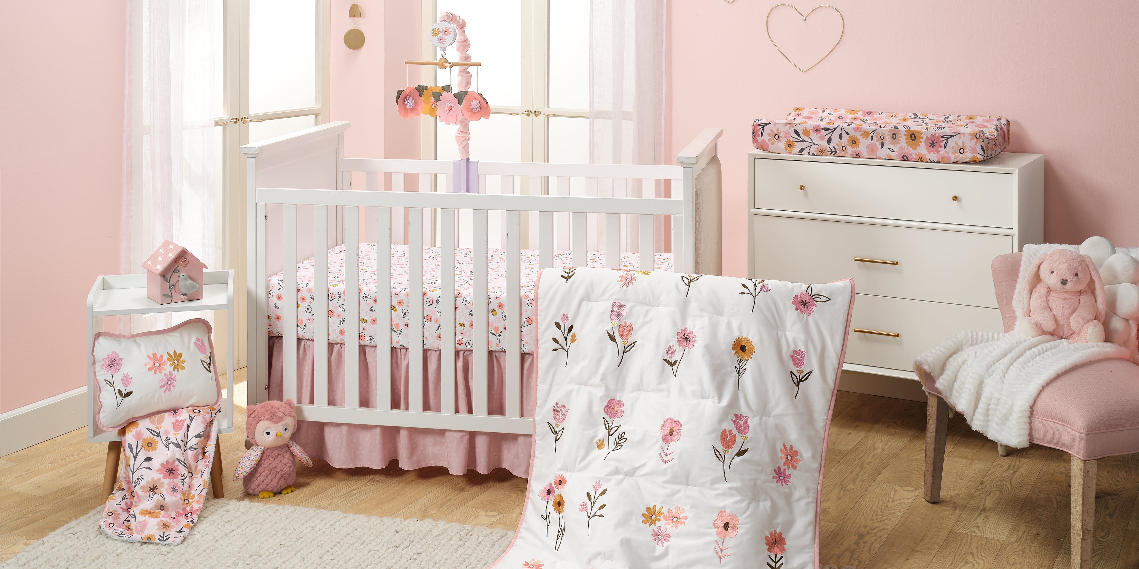 Little Garden Baby Nursery Crib Bedding Collection