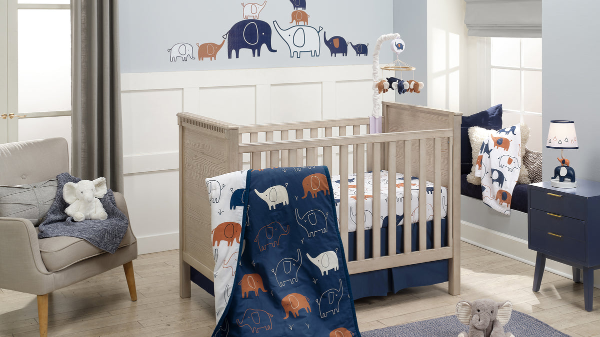 playful elephants nursery
