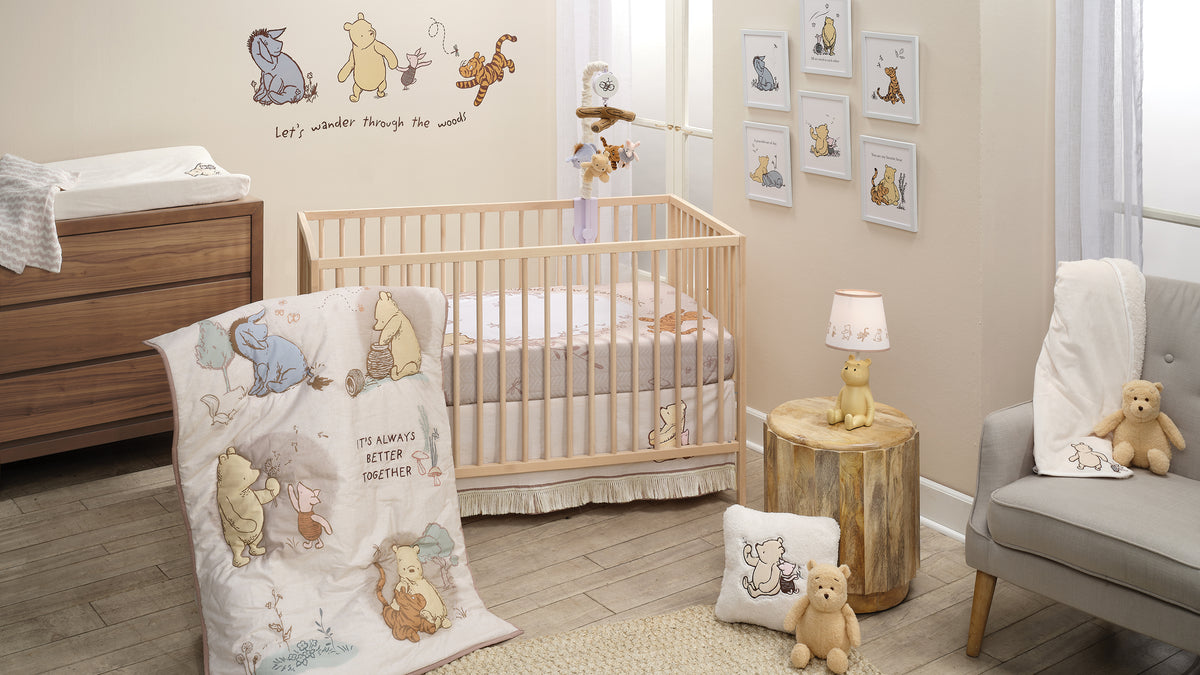 pooh bear & pals nursery bedding