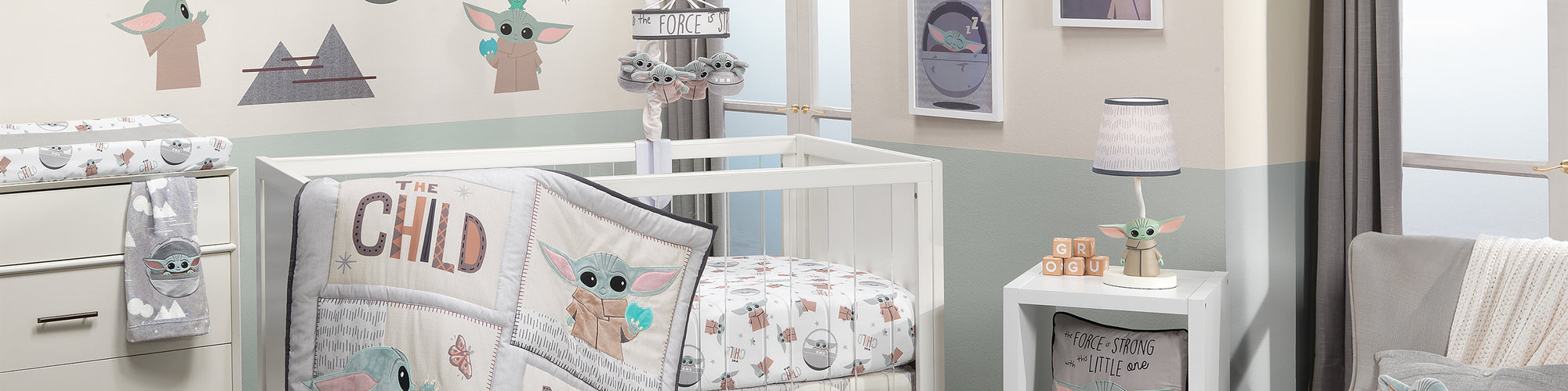 star wars the child nursery bedding