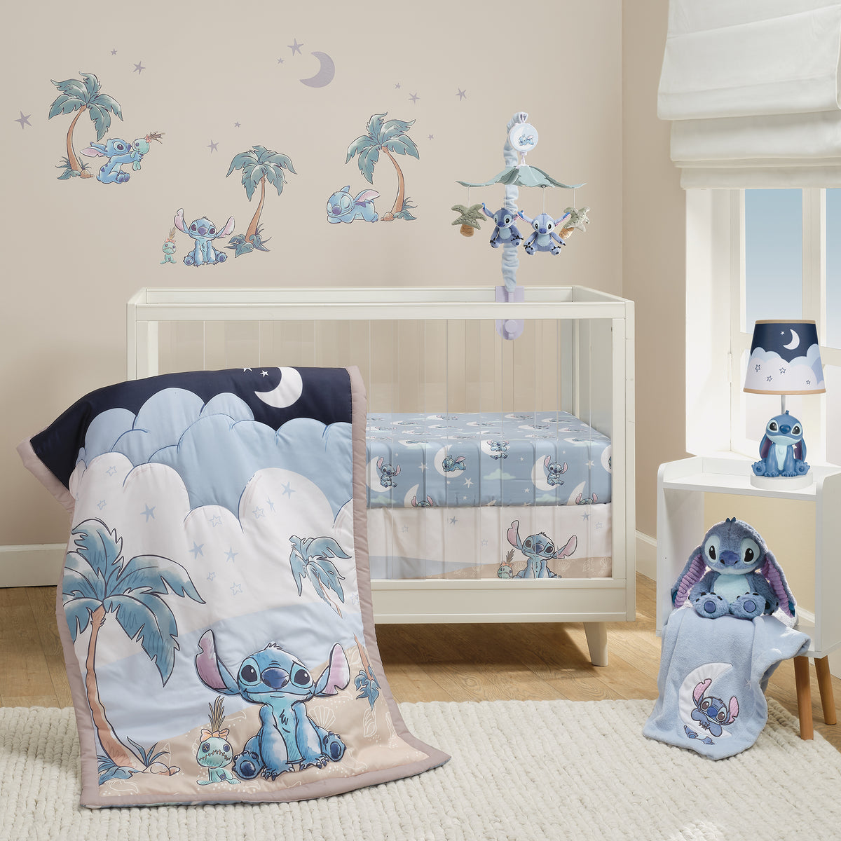 Stitch Baby Nursery Crib Bedding & Decor