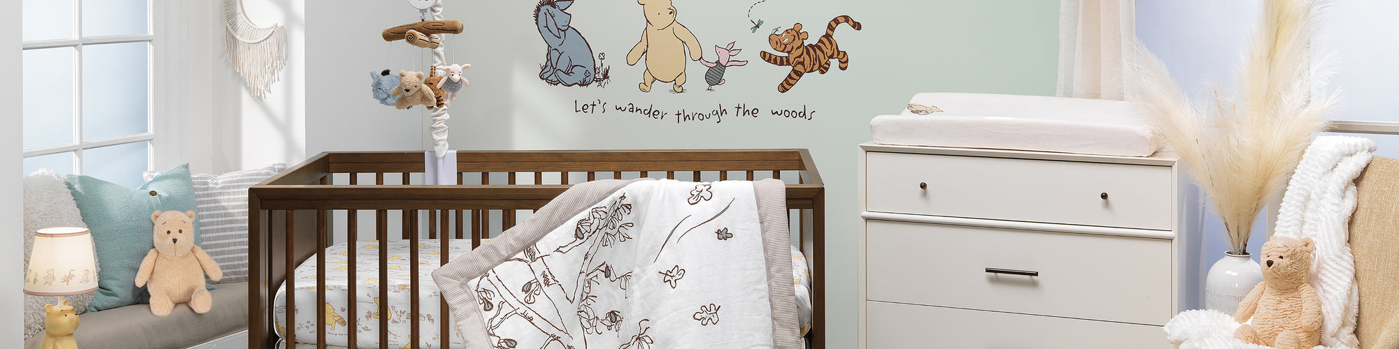 storytime pooh nursery bedding