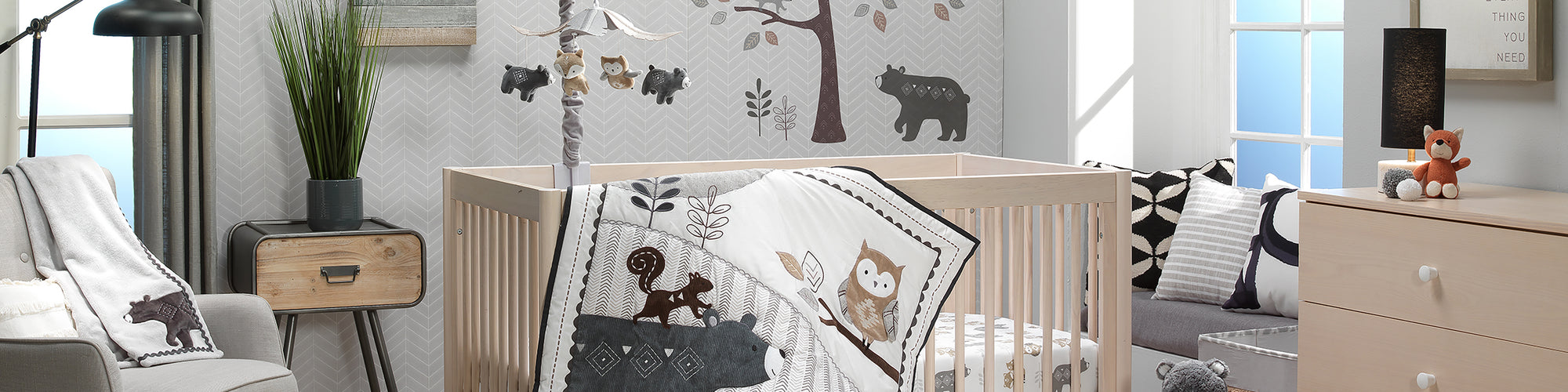 woodland forest nursery bedding