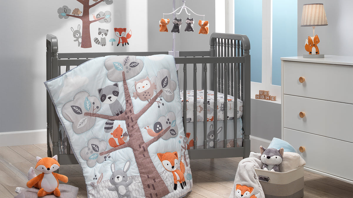 woodland friends nursery bedding