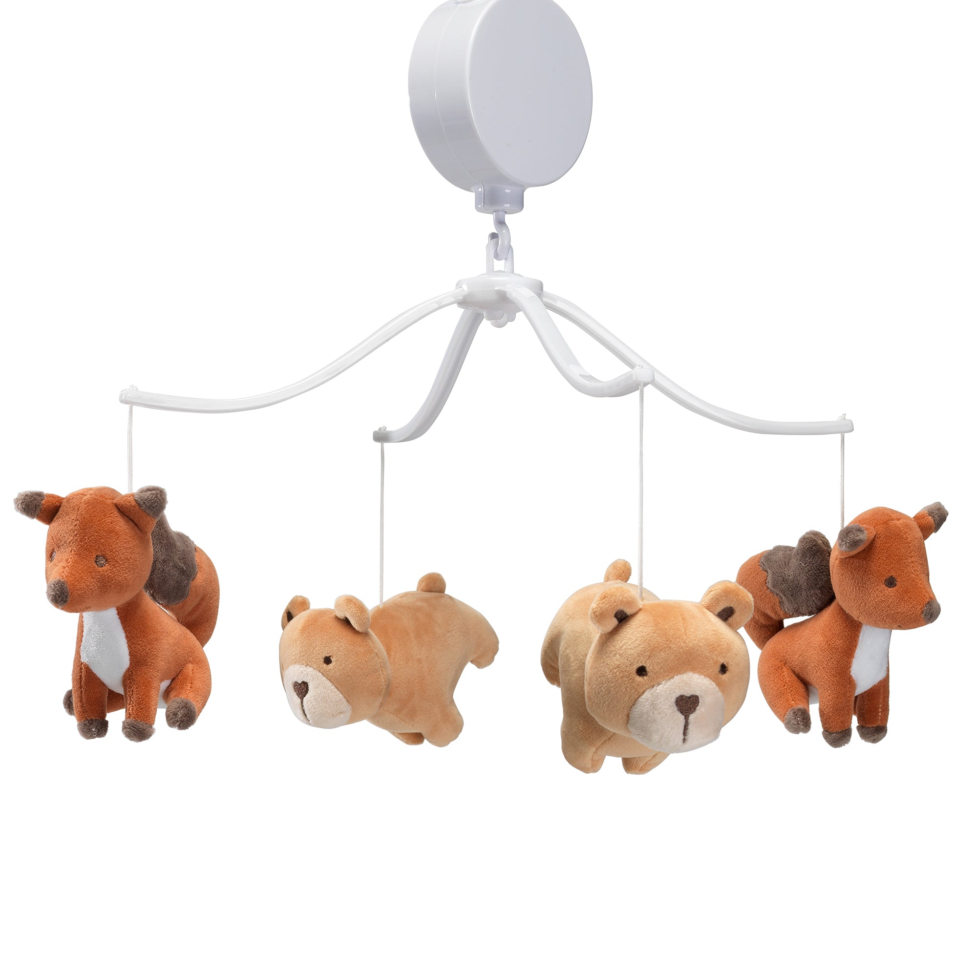 Animal Alphabet Bear/Fox Musical Baby Crib Mobile Soother Toy