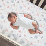 Baby Blooms Cotton Fitted Crib Sheet by Lambs & Ivy