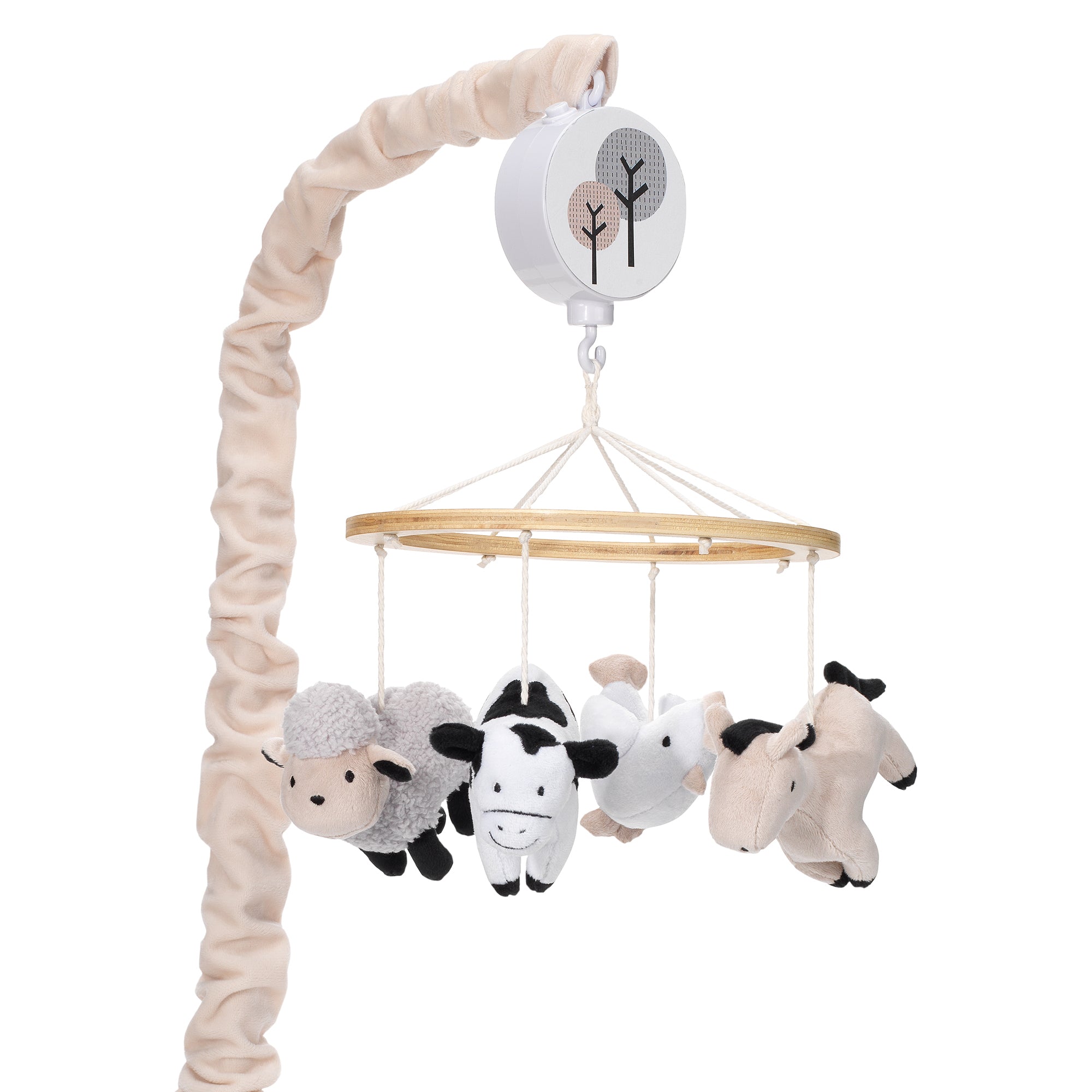 Baby Farm Animals Musical Baby Crib Mobile Soother Toy – Lambs Ivy