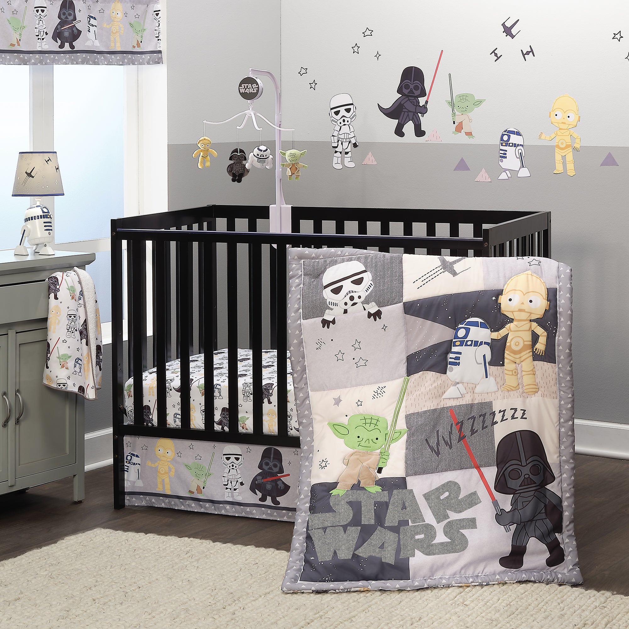 Room Grey Star Nursery Accessories Star Wars Classic 3-Piece Baby