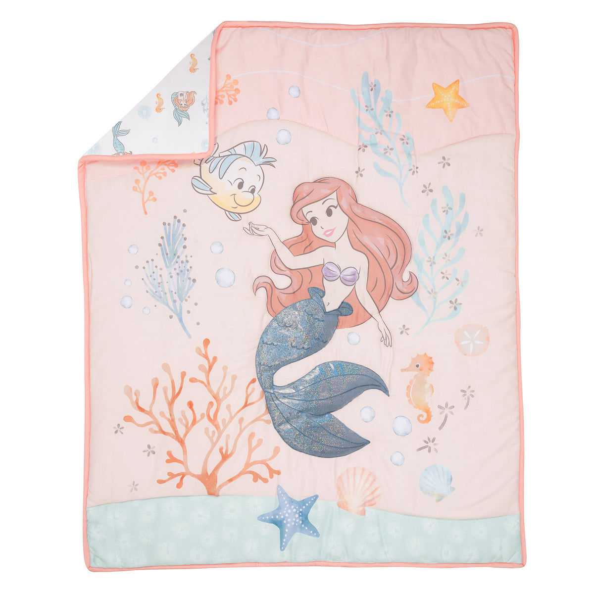 Disney Baby The Little Mermaid 3 Piece Baby Crib Bedding Set Lambs Ivy