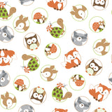 Friendly Forest Fitted Crib Sheet by Bedtime Originals