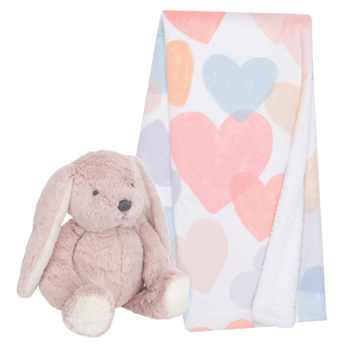 Pink bunny baby discount blanket