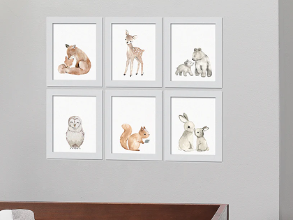 woodland wall art