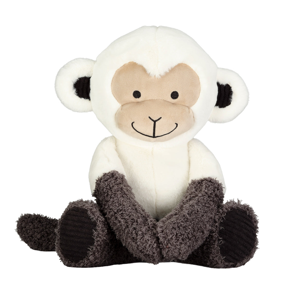 Monkey Embroidered Plush Easter Basket