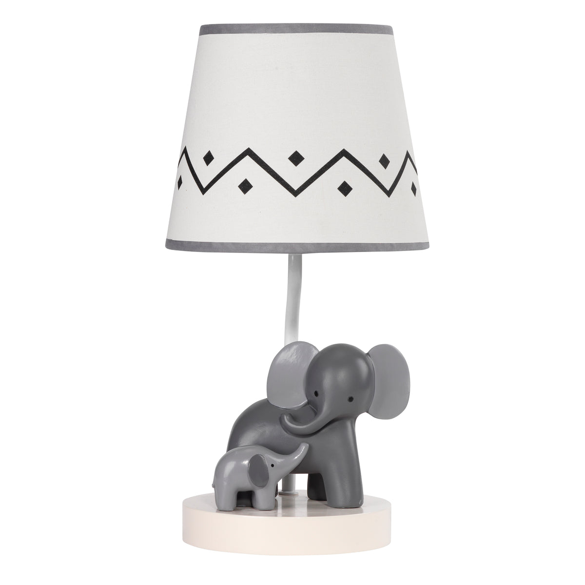 Vintage Elephant Mama with baby deals brass lamp