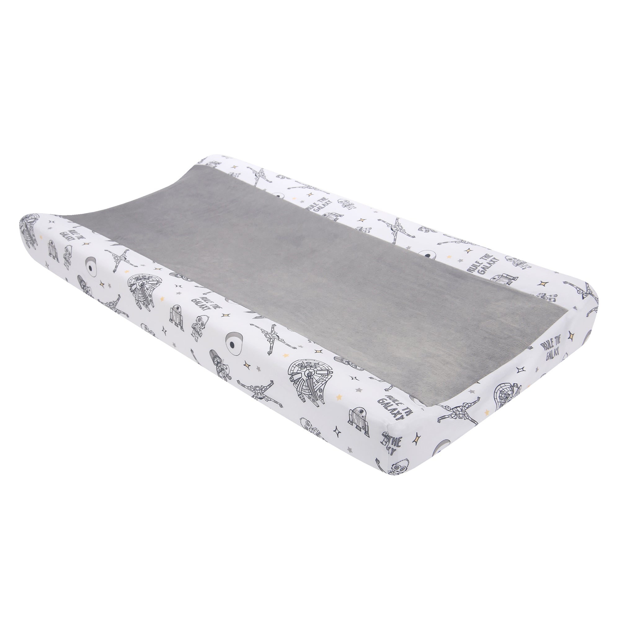 Star Wars Millennium Falcon White/Gray Soft Changing Pad Cover