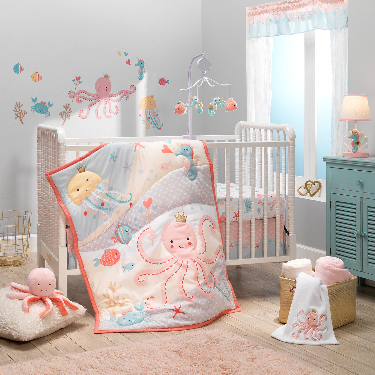 Travel shops theme nursery bedding