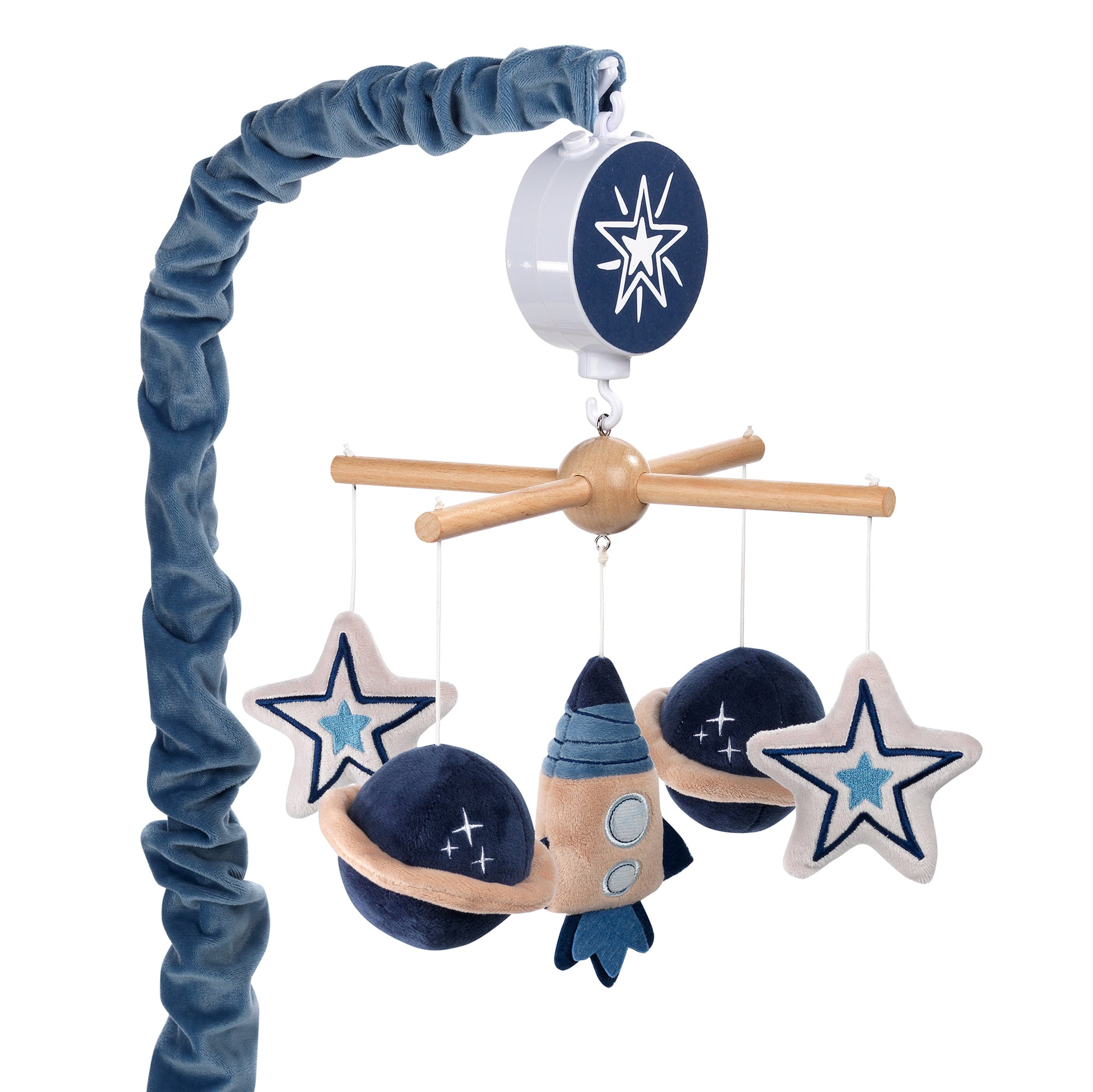 Sky Rocket Planets/Stars Musical Baby Crib Mobile Soother Toy