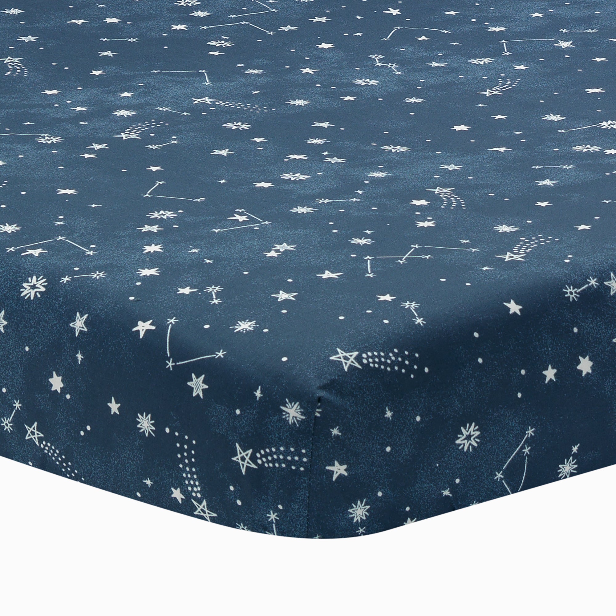 Clair De Lune Cotton Jersey Fitted Cot Sheets - Stars & Stripes Blue (2-Pack, 60x120cm) - View #7