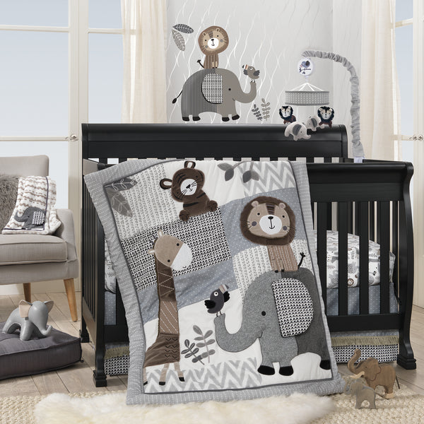 Urban Jungle Fitted Crib Sheet by Lambs & Ivy