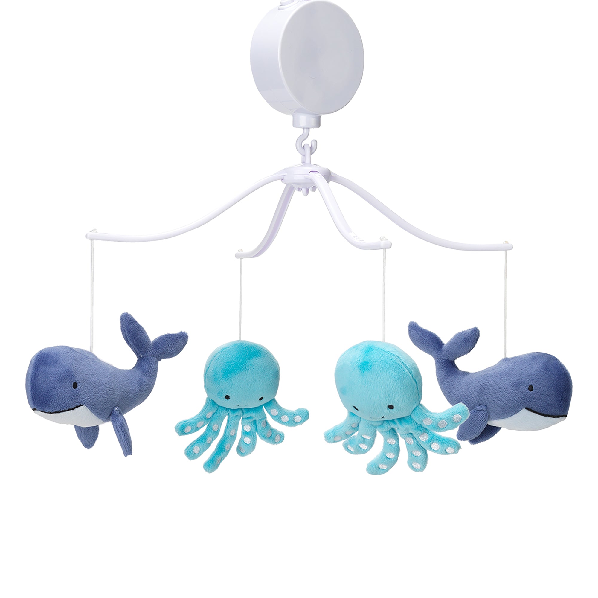 Whales Tale Blue Whale/Octopus Musical Baby Crib Mobile Toy Whales Tale Blue Whale/Octopus Musical Baby Crib Mobile Toy