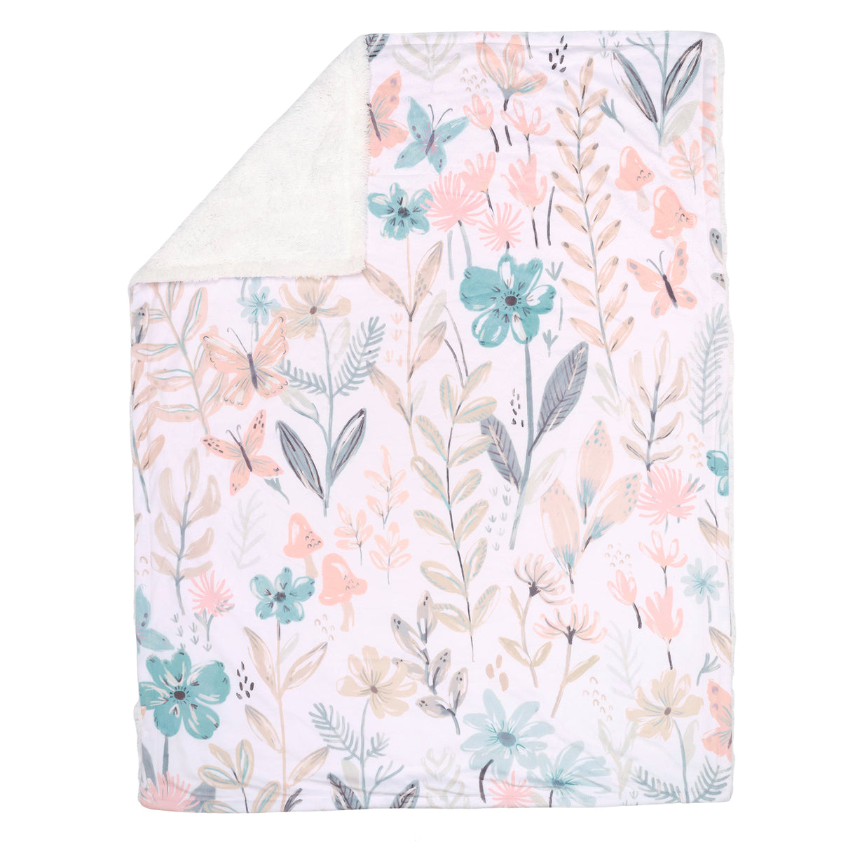 Baby Blooms Watercolor Floral/Butterfly Soft Fleece Baby Blanket – Lambs &  Ivy