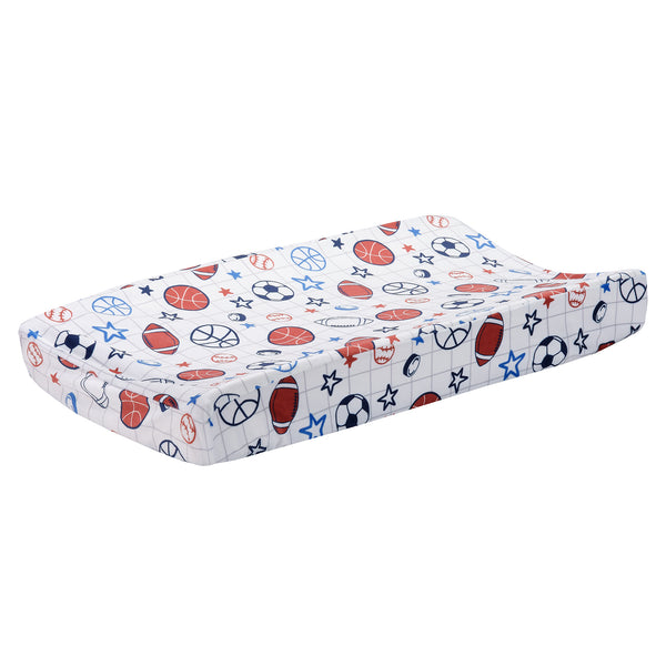 Baby Sports Changing Pad Cover by Lambs & Ivy