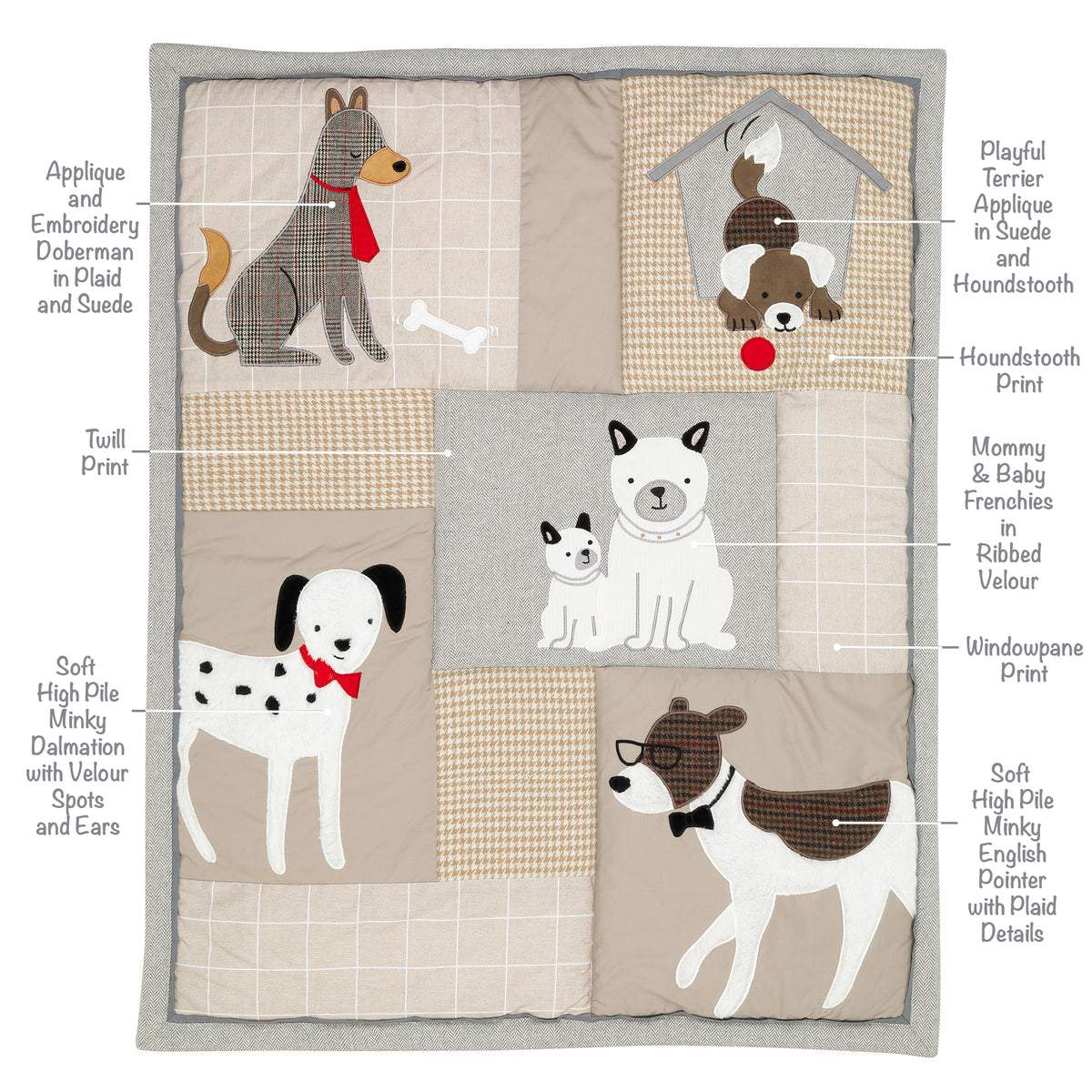 Dog print outlet crib sheets