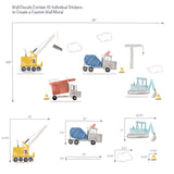 Construction Zone Wall Decals by Bedtime Originals