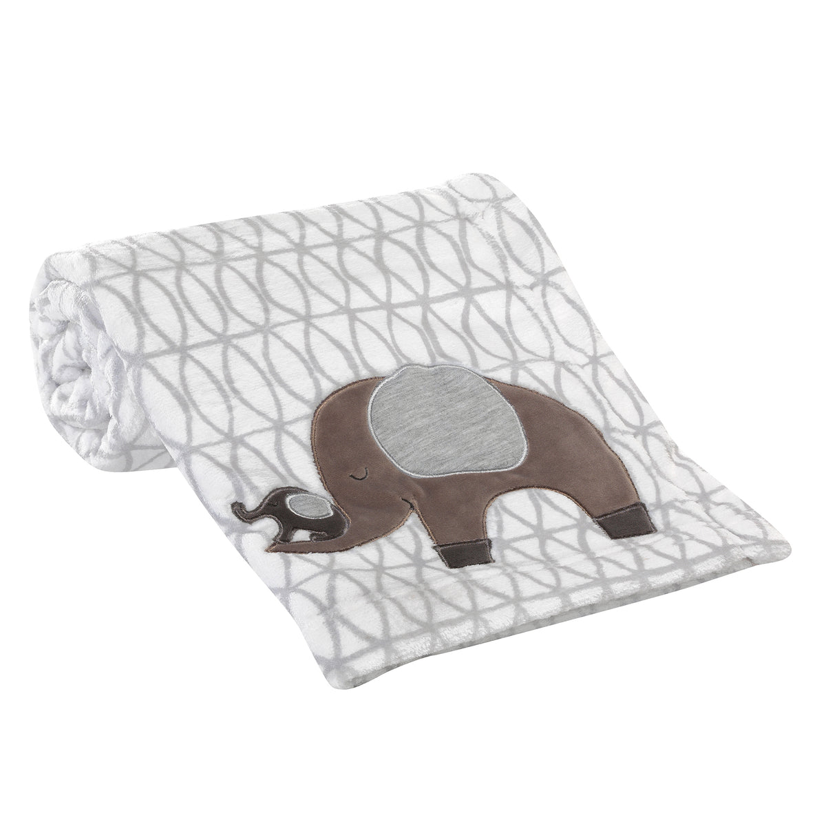 Grey elephant baby blanket hot sale