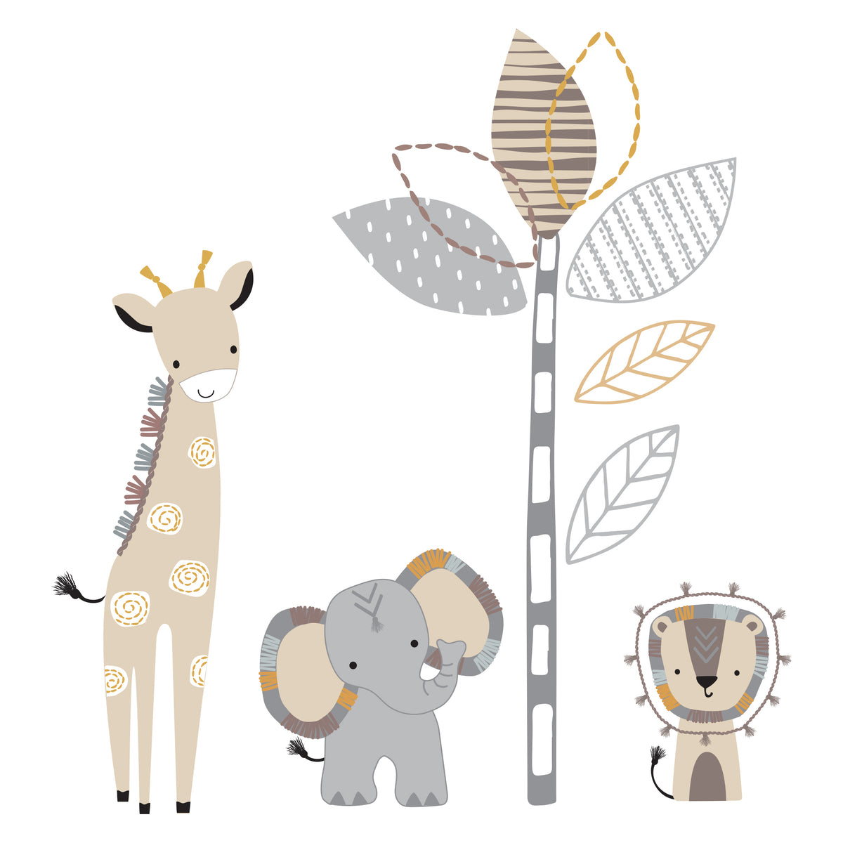 Jungle Safari Baby Month Stickers – iCustomLabel