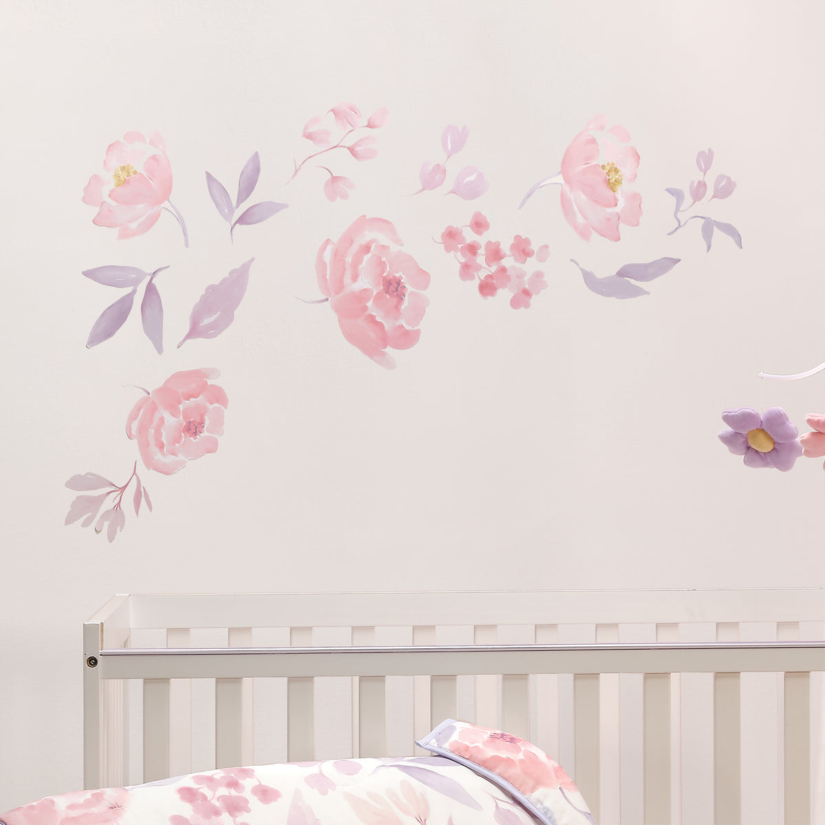 Lavender Floral Pink/Purple Wall Decals / Stickers – Lambs & Ivy