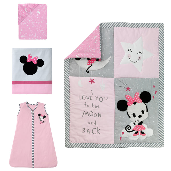 Minnie Mouse 4-Piece Crib Bedding Set by Lambs & Ivy