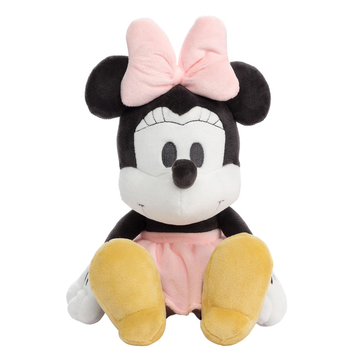 Peluche Minnie Mouse noir blanc grelot Disney Baby jouet éveil sensoriel 29  cm - Peluches/Peluches Disney - La Boutique Disney