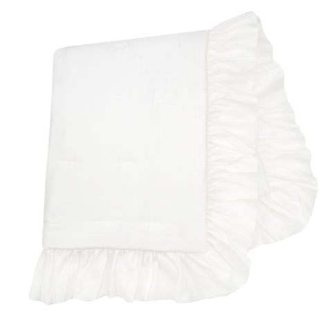 Signature White Cotton Ruffle Quilt by Lambs & Ivy