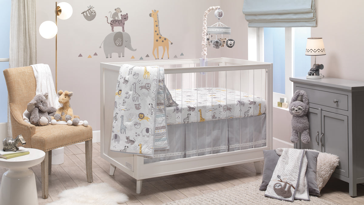 animal jungle nursery bedding