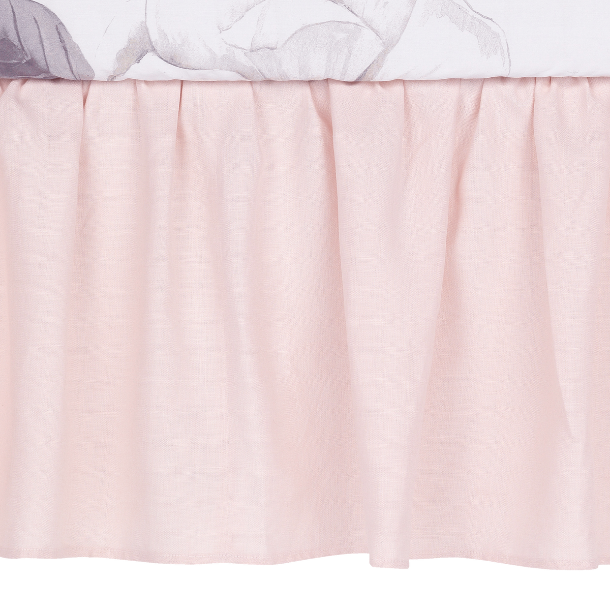 pink crib skirt